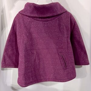 Old Navy Cowl Neck Sparkle Poncho Color Berries Galore